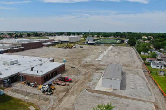 construction of Hillcrest High School il, Site Impovements 2 | Concept Development Group | https://cdgcmgroup.com/