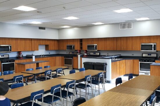 construction services il, Tinley Park High School il Family & Consumer Science Room Remodel 10 | Concept Development Group | https://cdgcmgroup.com/