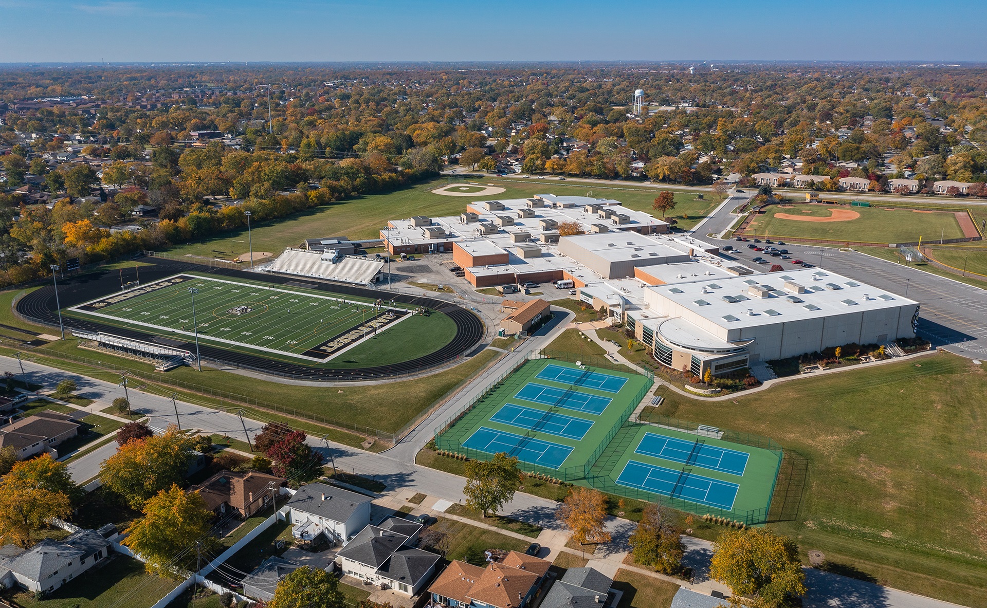 CDG, Concept Development Group, Oak Forest High School field and field house addition